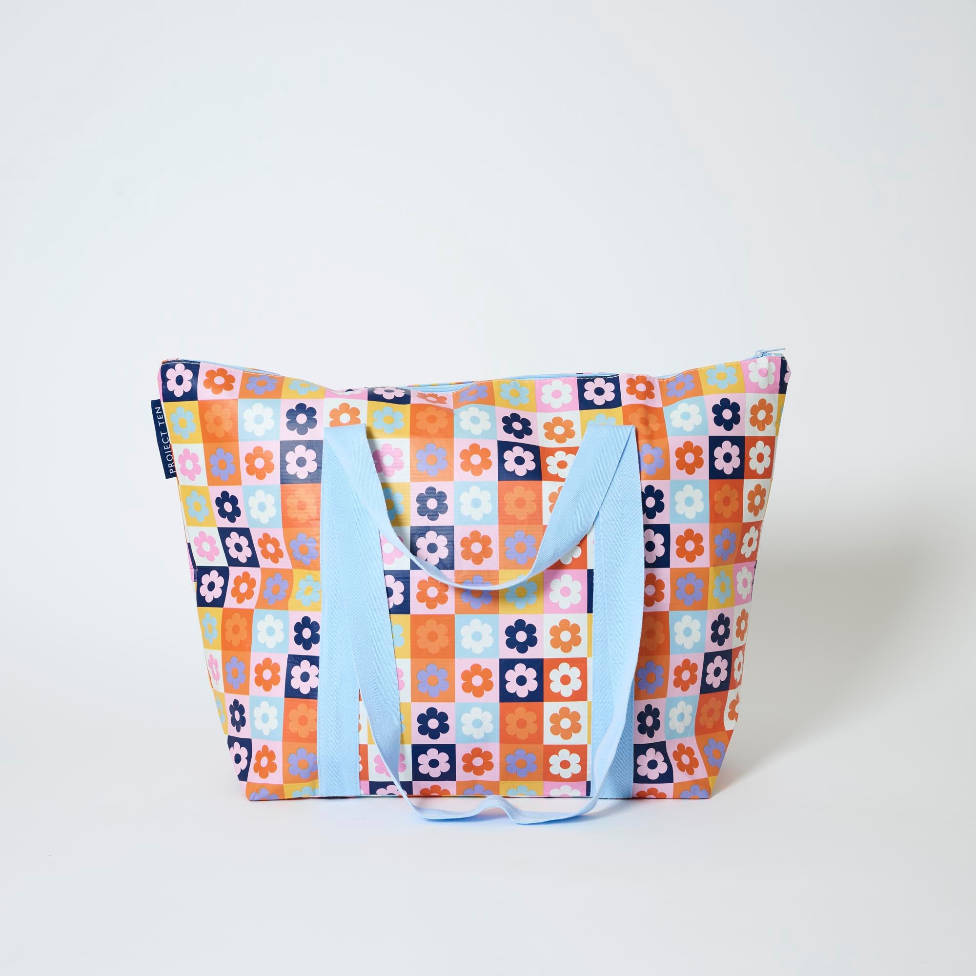 Zip Medium Tote – Square Garden – Project Ten