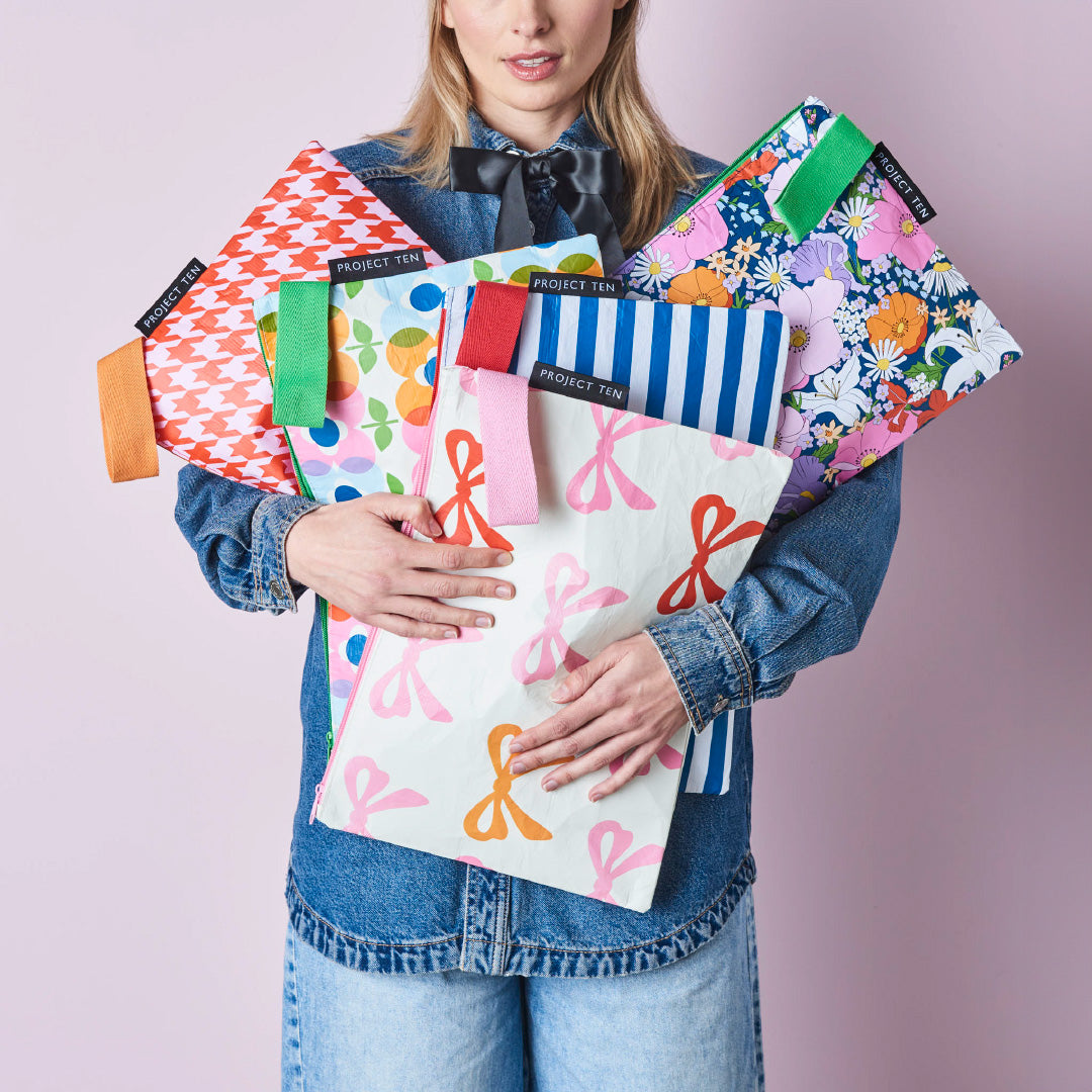 Spring Large Zip Pouch 5 Pack - Project Ten