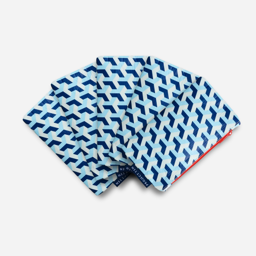 Tiny Zip Pouch Bundle (x5) – Maze - Project Ten