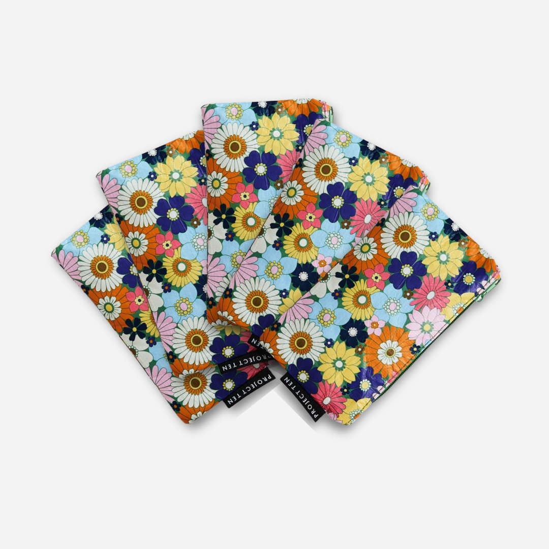 Tiny Zip Pouch Bundle (x5) – Posy - Project Ten