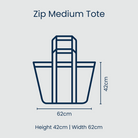 Violet Zip Medium Tote - Project Ten